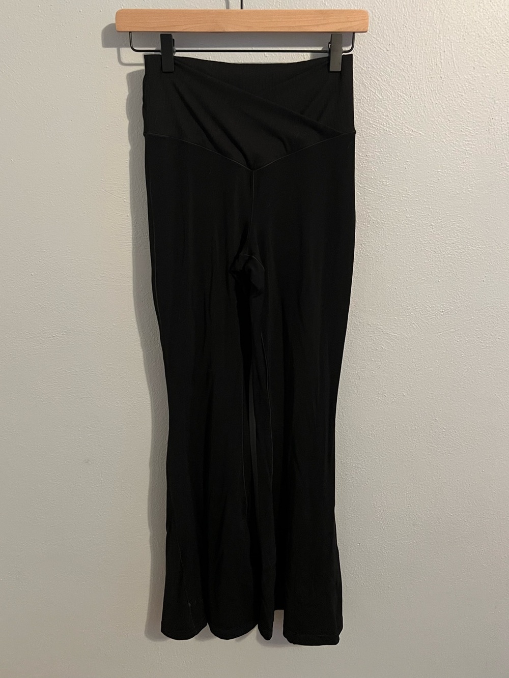 Offline by Aerie Black High-Rise Wide Flare Leggings